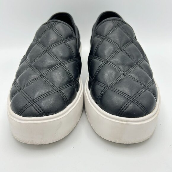 Steve Madden Black Legacy Quilted Slip-On Sneakers Womens 8M Comfort - Picture 4 of 8
